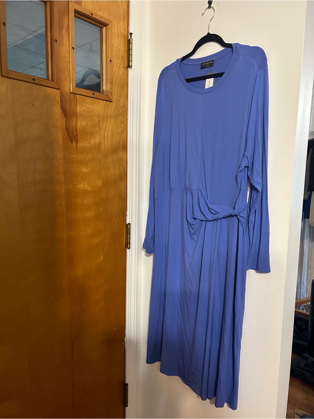 Lane Bryant Periwinkle Long-Sleeve Knit Dress